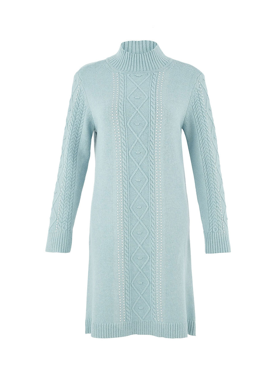 Dolcezza Dress - Cable Knit - Seafoam 75308 – Cloth