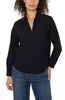 Liverpool Top - 1/4 Zip Shirt - Black