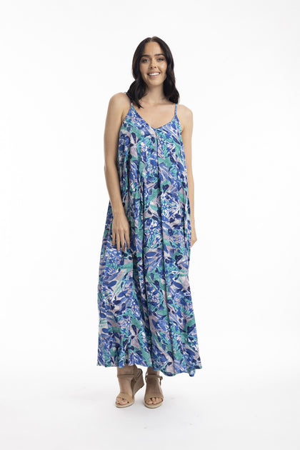 ◆Rest & Recreation◆ UNBALANCE JERSEY DRESS SKY BLUE RR252 Dresses – Seven Saints Boutique