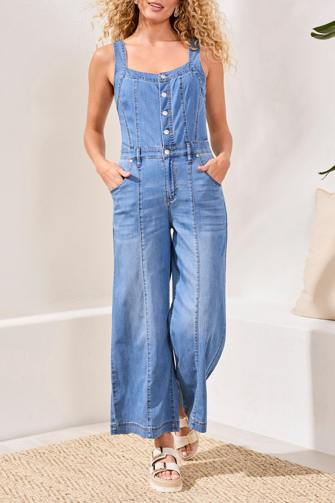 Tribal Jumpsuit - Denim - Amalfi Coast – Cloth