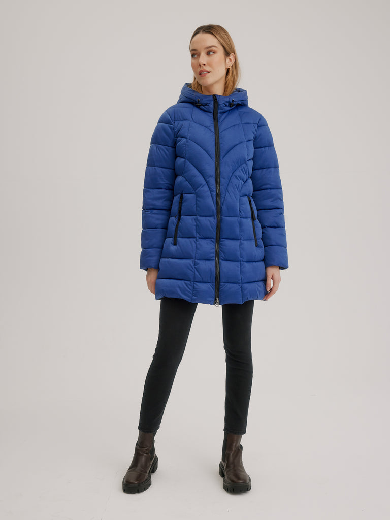 Floleo Clearance Deals Winter Coats For Women Women's Winter Fashion  Tooling Long Slim Hooded Cotton Jacket Coat