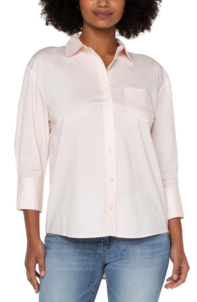 Dreparja Women's Cotton Linen Shirts Long Sleeve Button Down Tops Plain  Casual Blouses Fall V Neck Tunics