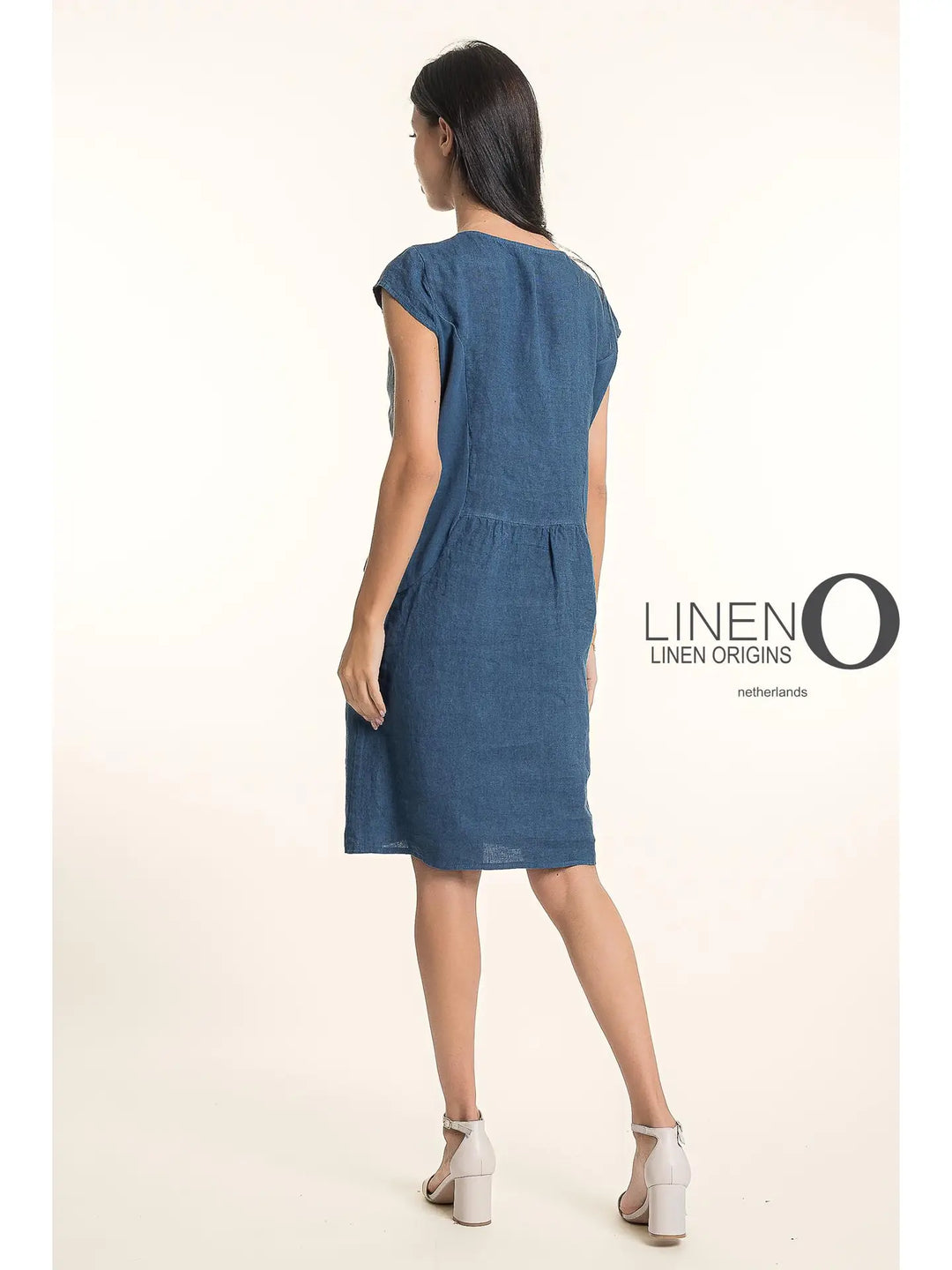 kay day linen dress kayde dress L / Black main image 0