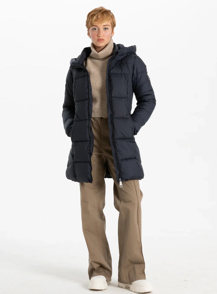 Point Zero Coat Hooded Puffer Navy 8368600 – Cloth