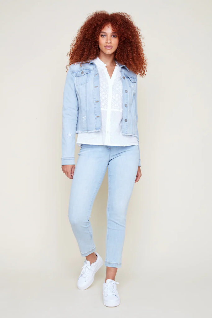 Renuar Jacket Stretch Denim Star Bleached SMALL Cloth