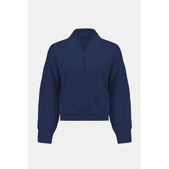 Joseph Ribkoff Top - 1/4 Zip - Indigo – Cloth