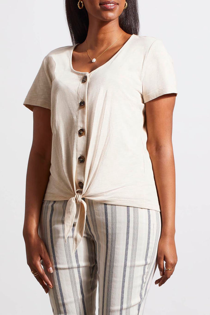 Women's Cottonwear Scoop-Neck Thumbhole Top