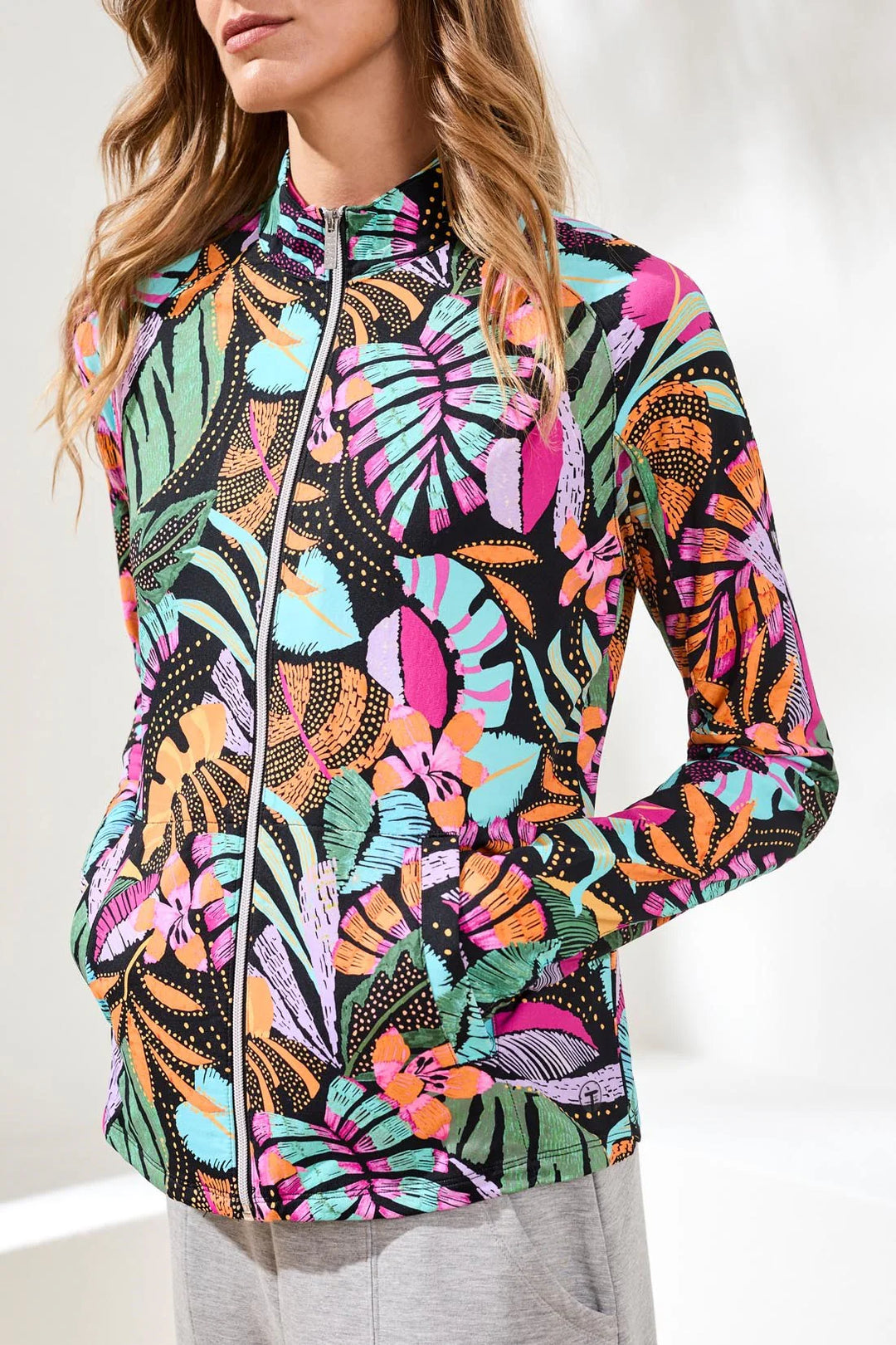 Tribal Jacket - Active Zip - Tropical – Cloth