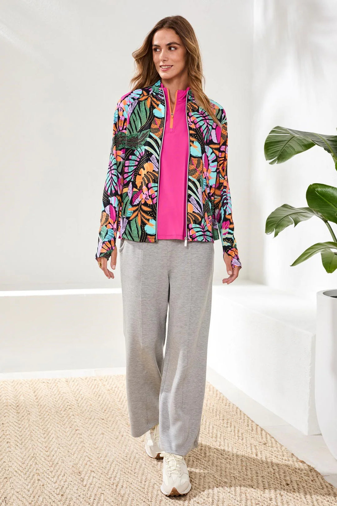 Tribal Jacket - Active Zip - Tropical – Cloth