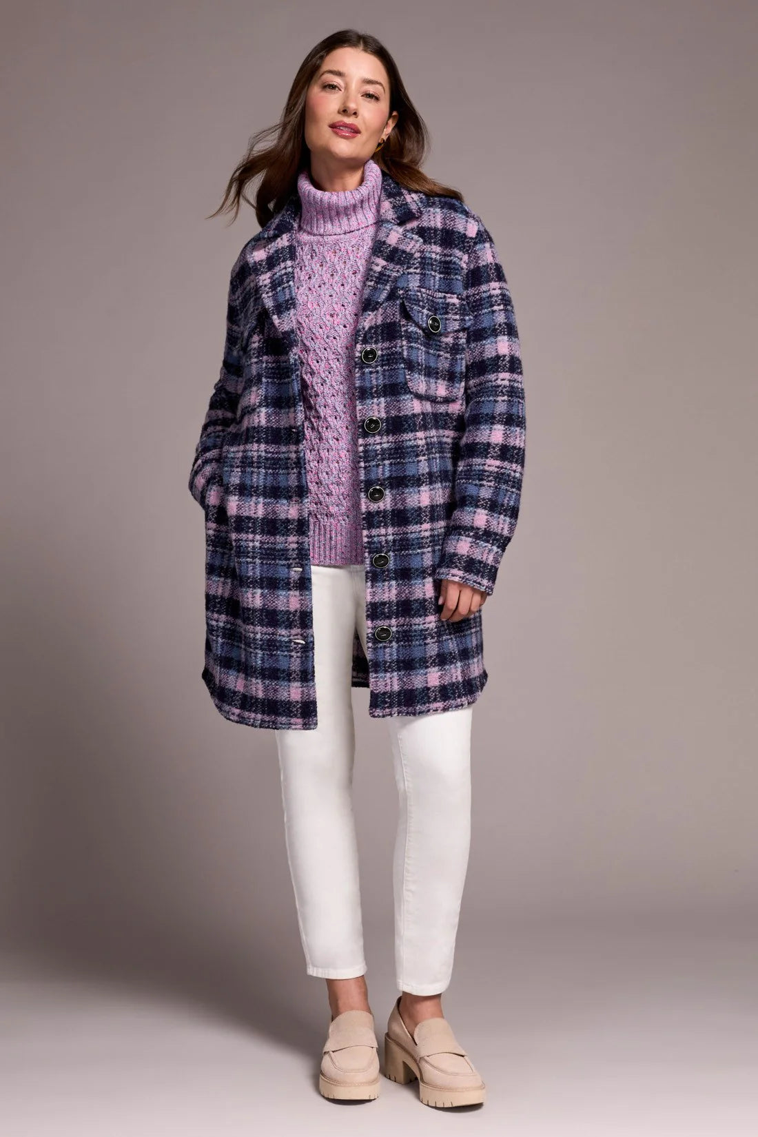 Tribal Jacket - Plaid Shacket - Vintage Lilac – Cloth