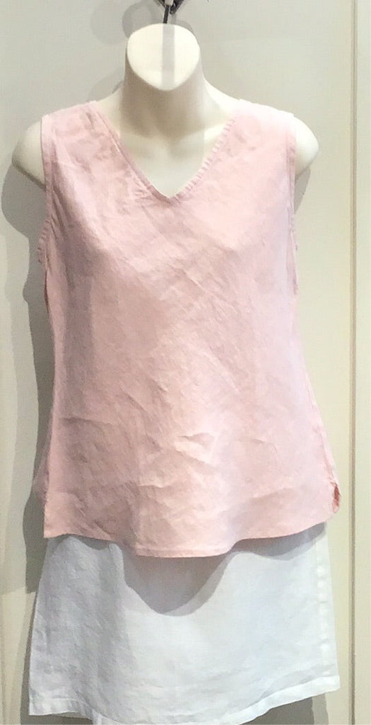 Cut Loose Solid Linen Hi-Low Crop Shirt - New Moon Boutique